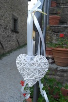 Tuscan wedding heart decoration